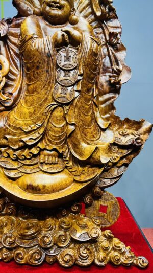 Di Lạc Chúc Phúc Gỗ Nu Hương