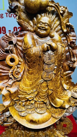 Di Lạc Chúc Phúc Gỗ Nu Hương