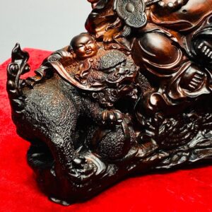 Di Lạc Nhất Tiểu Song Nghê Gỗ Trắc