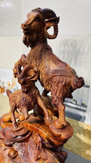 Tam Dương Đứng Bao Tiền Gỗ Nu Hương