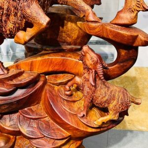 Tam Dương Đứng Bao Tiền Gỗ Nu Hương
