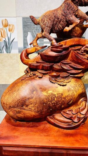 Tam Dương Đứng Bao Tiền Gỗ Nu Hương