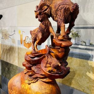 Tam Dương Đứng Bao Tiền Gỗ Nu Hương