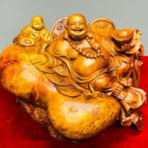 Di Lạc Nhất Tiểu Ngồi Bao Tiền Gỗ Nu Hương