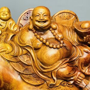 Di Lạc Nhất Tiểu Ngồi Bao Tiền Gỗ Nu Hương