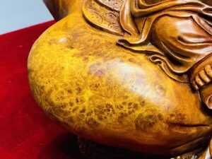 Di Lạc Nhất Tiểu Ngồi Bao Tiền Gỗ Nu Hương
