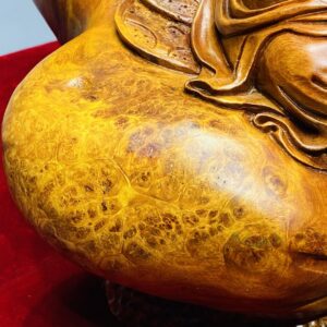 Di Lạc Nhất Tiểu Ngồi Bao Tiền Gỗ Nu Hương