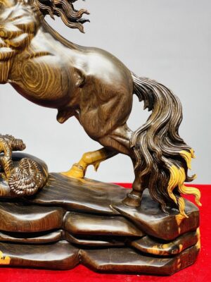 Nhất Mã Phi Thiên Gỗ Mun Hoa