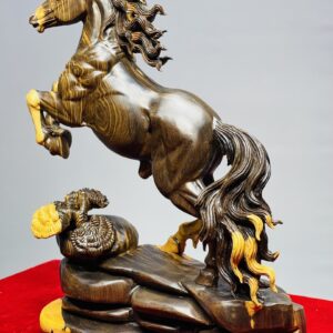 Nhất Mã Phi Thiên Gỗ Mun Hoa