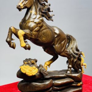 Nhất Mã Phi Thiên Gỗ Mun Hoa