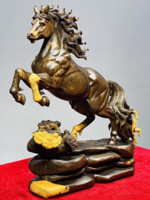 Nhất Mã Phi Thiên Gỗ Mun Hoa