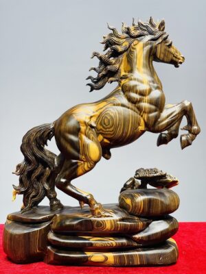 Nhất Mã Phi Thiên Gỗ Mun Hoa
