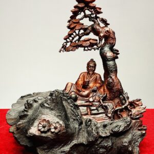 Thần Trà Ngồi Tùng Gỗ Trắc