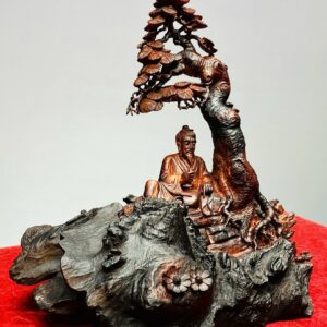 Thần Trà Ngồi Tùng Gỗ Trắc