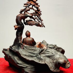 Thần Trà Ngồi Tùng Gỗ Trắc