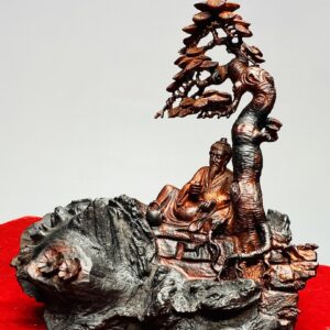 Thần Trà Ngồi Tùng Gỗ Trắc