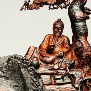 Thần Trà Ngồi Tùng Gỗ Trắc