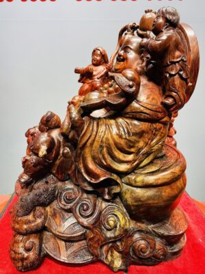 Di Lạc Ngũ Tiểu Thiềm Thừ Gỗ Trắc