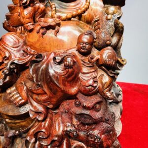 Di Lạc Ngũ Tiểu Thiềm Thừ Gỗ Trắc