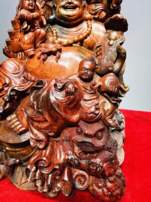Di Lạc Ngũ Tiểu Thiềm Thừ Gỗ Trắc