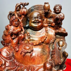 Di Lạc Ngũ Tiểu Thiềm Thừ Gỗ Trắc