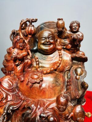 Di Lạc Ngũ Tiểu Thiềm Thừ Gỗ Trắc