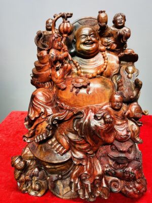 Di Lạc Ngũ Tiểu Thiềm Thừ Gỗ Trắc