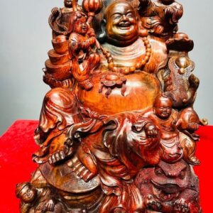 Di Lạc Ngũ Tiểu Thiềm Thừ Gỗ Trắc