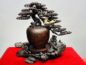 Tùng Hạc Diên Niên Gỗ Trắc