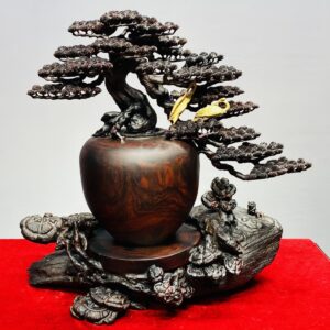 Tùng Hạc Diên Niên Gỗ Trắc