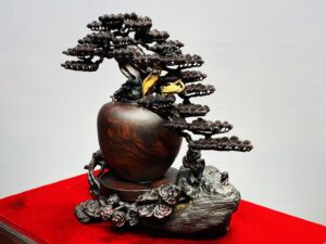 Tùng Hạc Diên Niên Gỗ Trắc