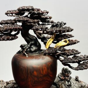 Tùng Hạc Diên Niên Gỗ Trắc