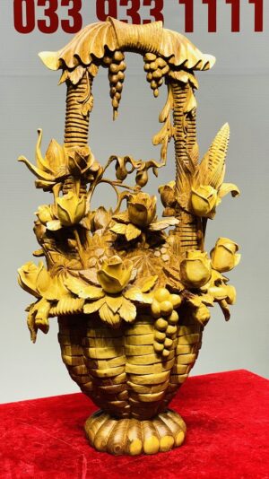 Giỏ Hoa Gỗ Hương