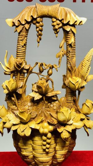 Giỏ Hoa Gỗ Hương