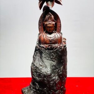 Phật Bà Quan Âm Hoa Sen Gỗ Nu Trắc