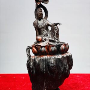 Phật Bà Quan Âm Toạ Đài Sen Gỗ Trắc