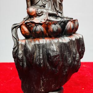 Phật Bà Quan Âm Toạ Đài Sen Gỗ Trắc