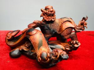 Tỳ Hưu Trấn Gậy Như Ý Gỗ Trắc