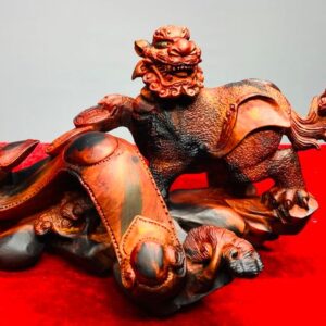 Tỳ Hưu Trấn Gậy Như Ý Gỗ Trắc
