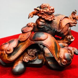 Tỳ Hưu Trấn Gậy Như Ý Gỗ Trắc