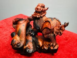 Tỳ Hưu Trấn Gậy Như Ý Gỗ Trắc