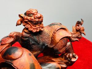 Tỳ Hưu Trấn Gậy Như Ý Gỗ Trắc