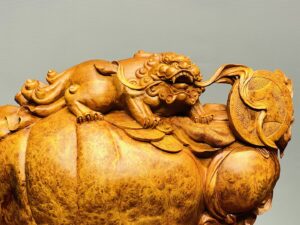 Nhất Nghê Trấn Bao Tiền Gỗ Nu Ngọc Am