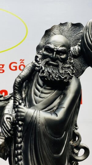 Đạt Ma Hàng Long Gỗ Mun Sừng