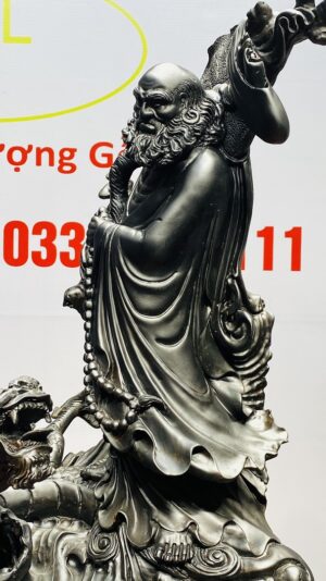 Đạt Ma Hàng Long Gỗ Mun Sừng