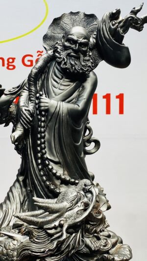 Đạt Ma Hàng Long Gỗ Mun Sừng