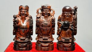 Tam Đa Phúc Lộc Thọ Gỗ Trắc