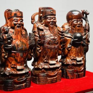 Tam Đa Phúc Lộc Thọ Gỗ Trắc