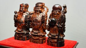 Tam Đa Phúc Lộc Thọ Gỗ Trắc