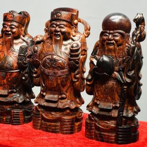 Tam Đa Phúc Lộc Thọ Gỗ Trắc